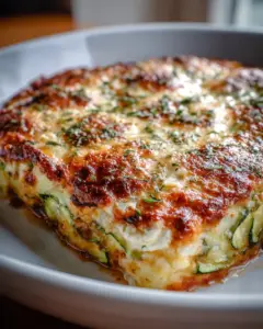 Zucchini Hüttenkäse Auflauf