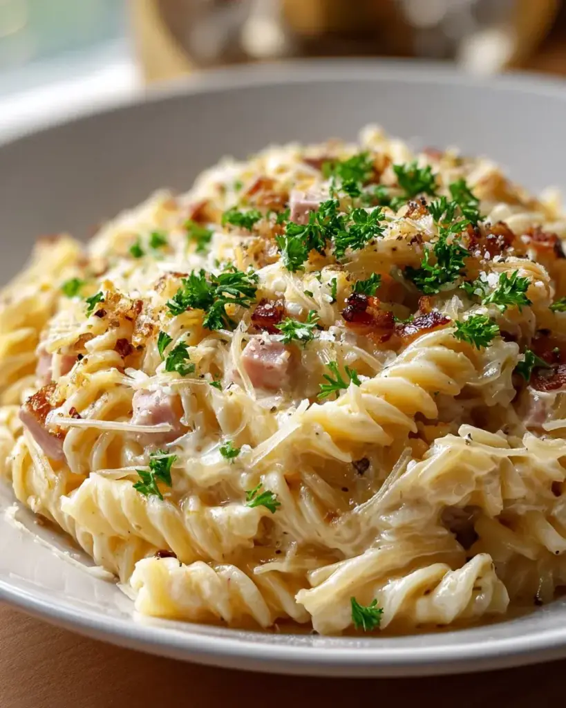 Zwiebel Sahne Nudeln Rezept