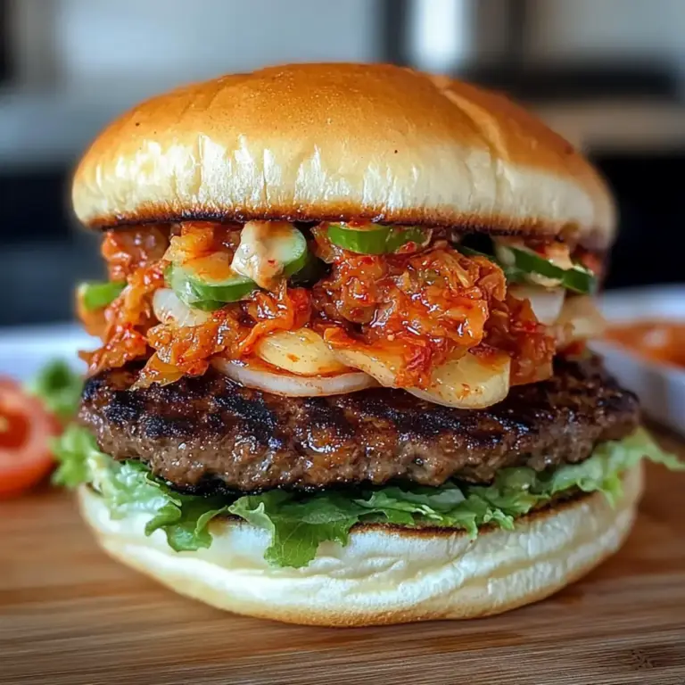 bulgogi kimchi burger rezept
