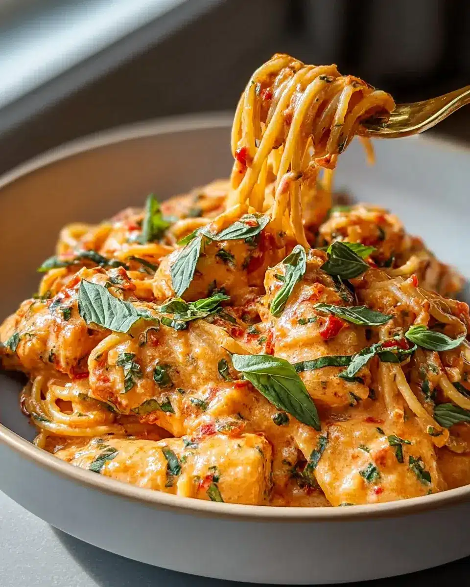 cremigeTomatenKnoblauchPastaRezept