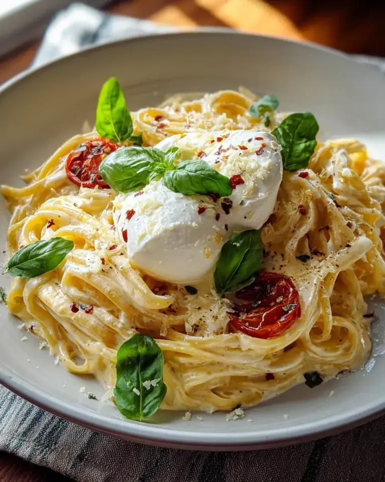 cremige burrata pasta rezept