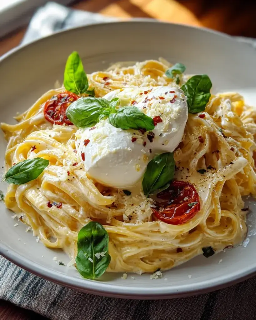 cremige burrata pasta rezept