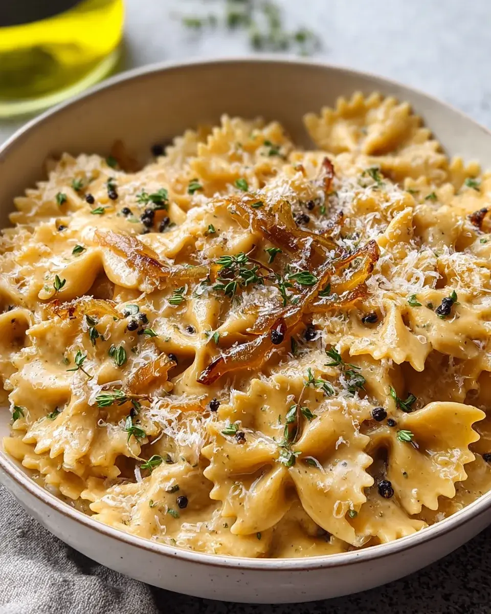 cremige one pot pasta mit zwiebeln 2 cremige one pot pasta mit zwiebeln