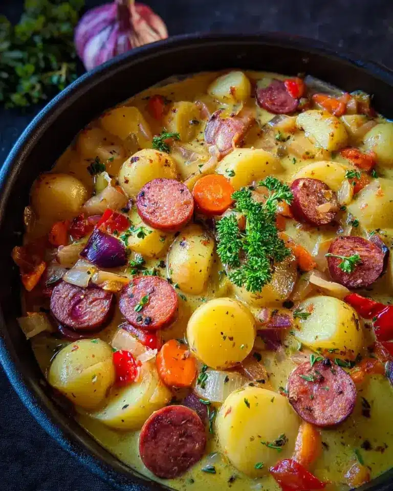 eintopf mit kartoffeln und würstchen rezept