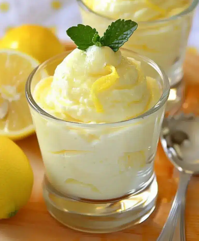 frische zitronenmousse rezept