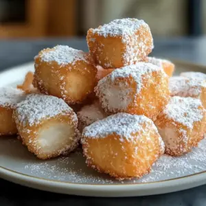 Knusprige frittierte Marshmallows