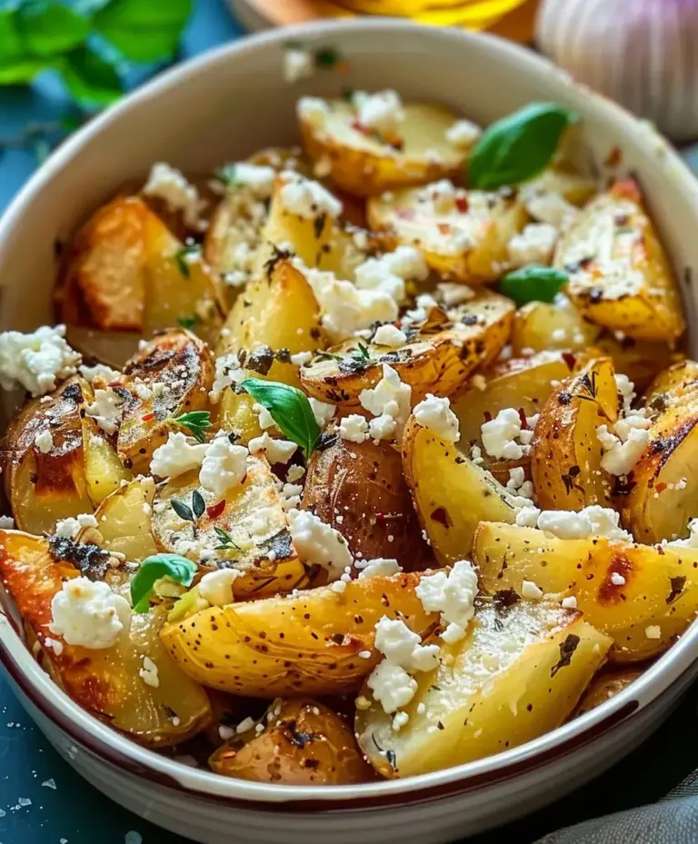 gebackene feta kartoffeln