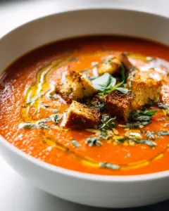 Geröstete Knoblauch Tomaten Suppe Klassisch