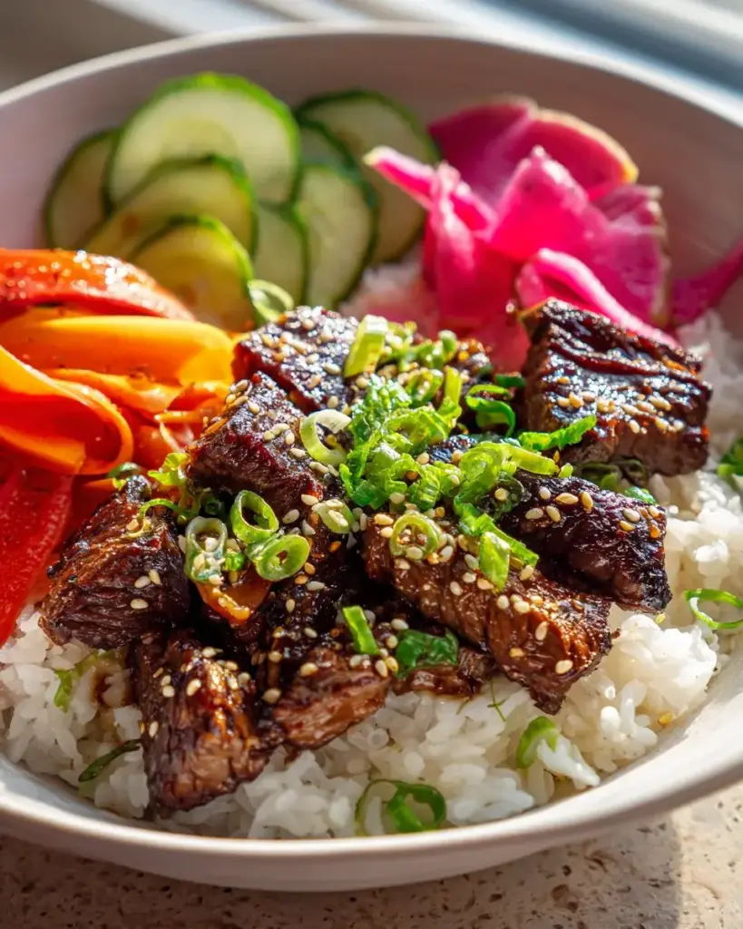 gesunde koreanische rinderbowl rezept