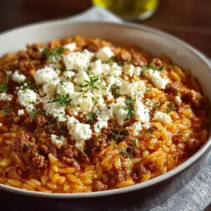 Griechischer Hackfleischauflauf Kritharaki: Einfaches Rezept für Zuhause