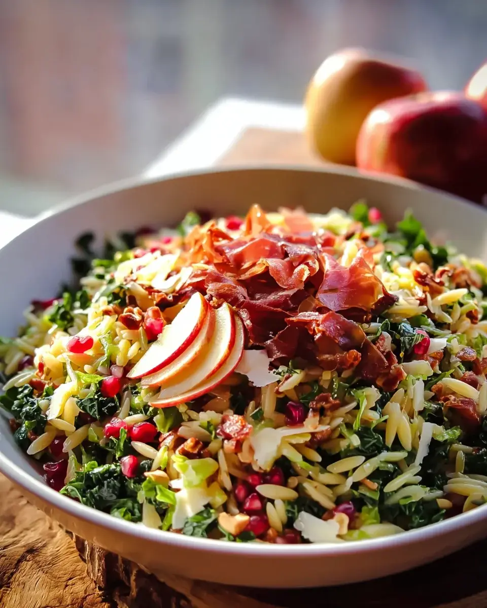 herbstlicher apfel orzo salat 2 herbstlicher apfel orzo salat