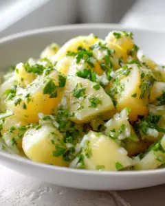 Klassischer Kartoffelsalat mit Essig und Öl