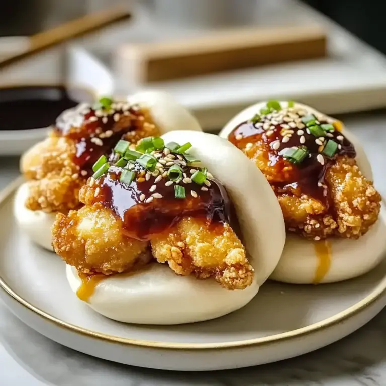 klebrige knusprige Hühner-Bao-Brötchen