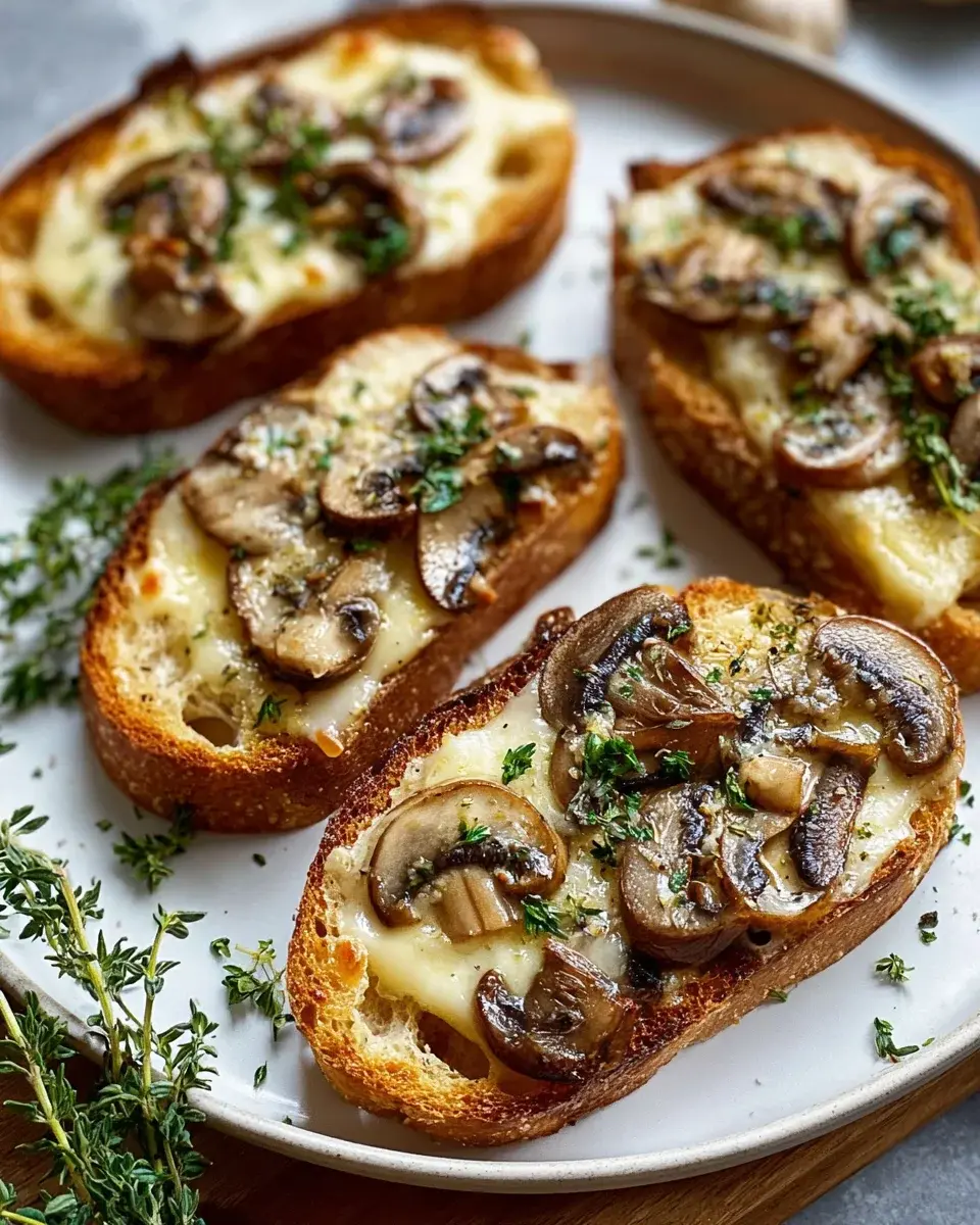 knusprige käse champignons toast rezept