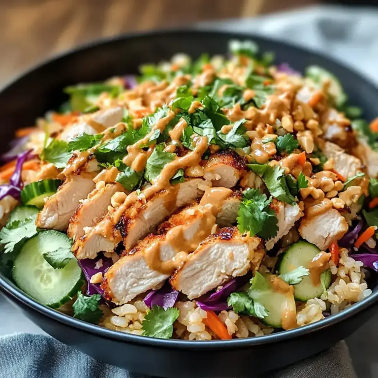 knuspriger Reissalat mit Erdnussdressing