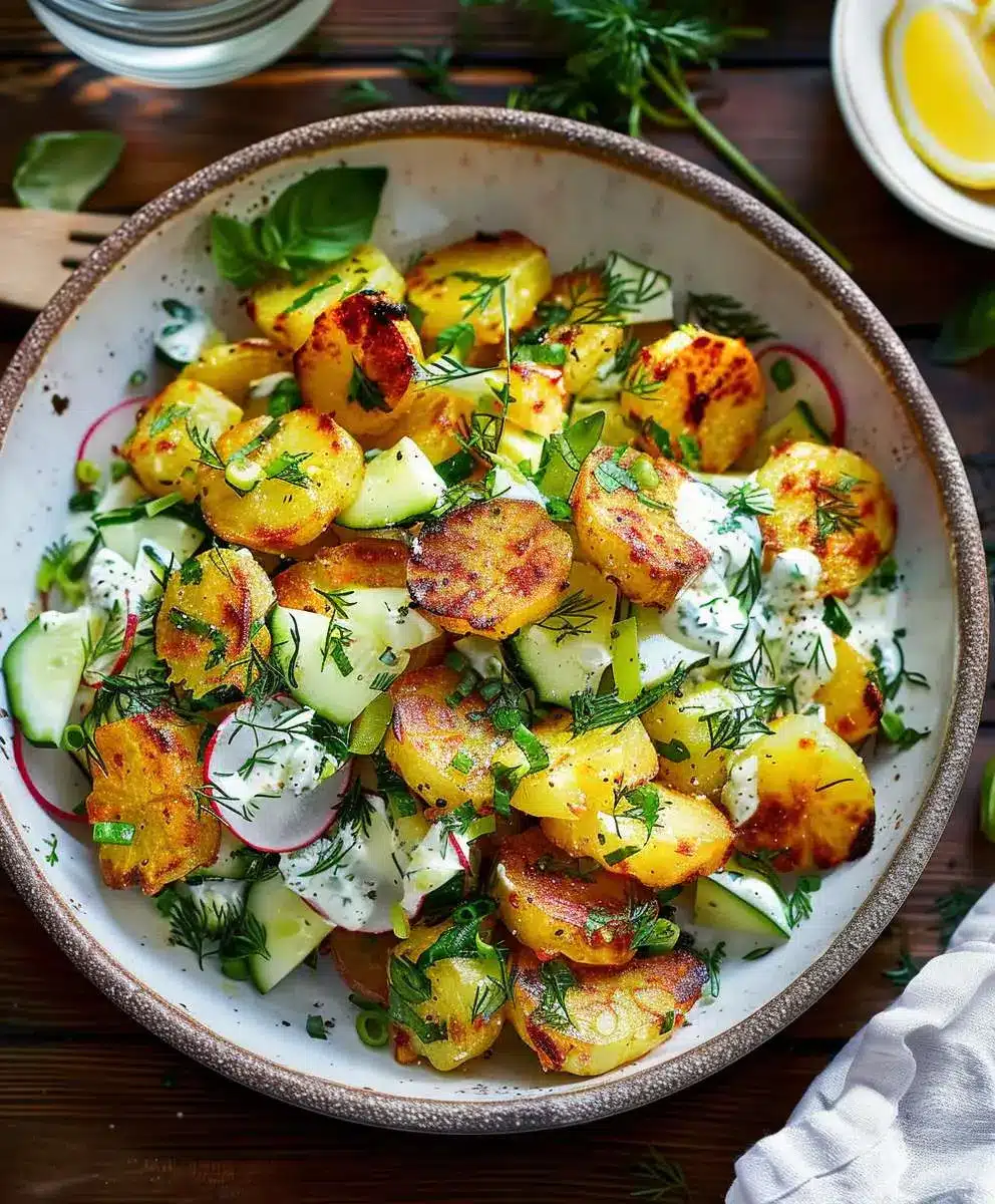 knuspriger kartoffelsalat rezept