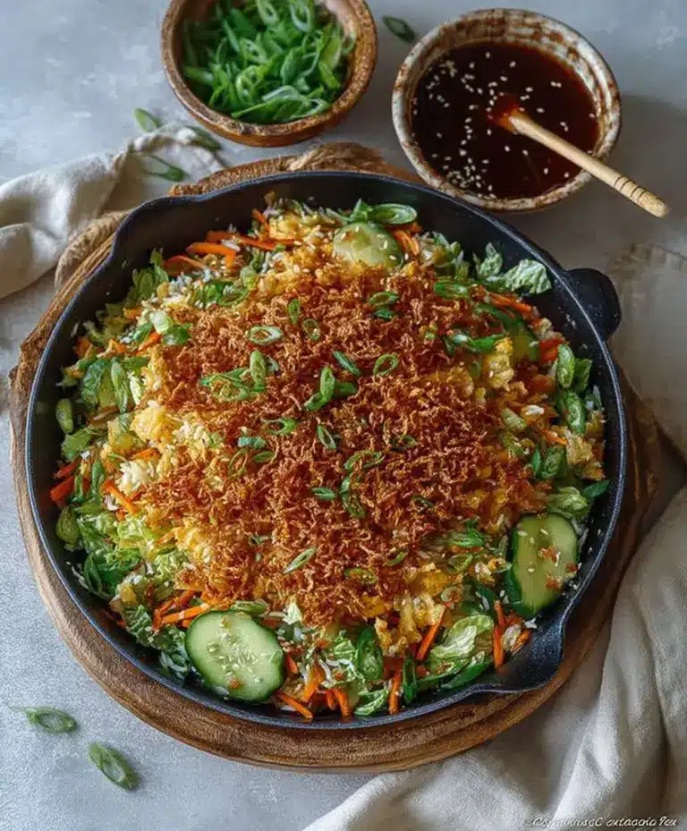 knuspriger reissalat rezept