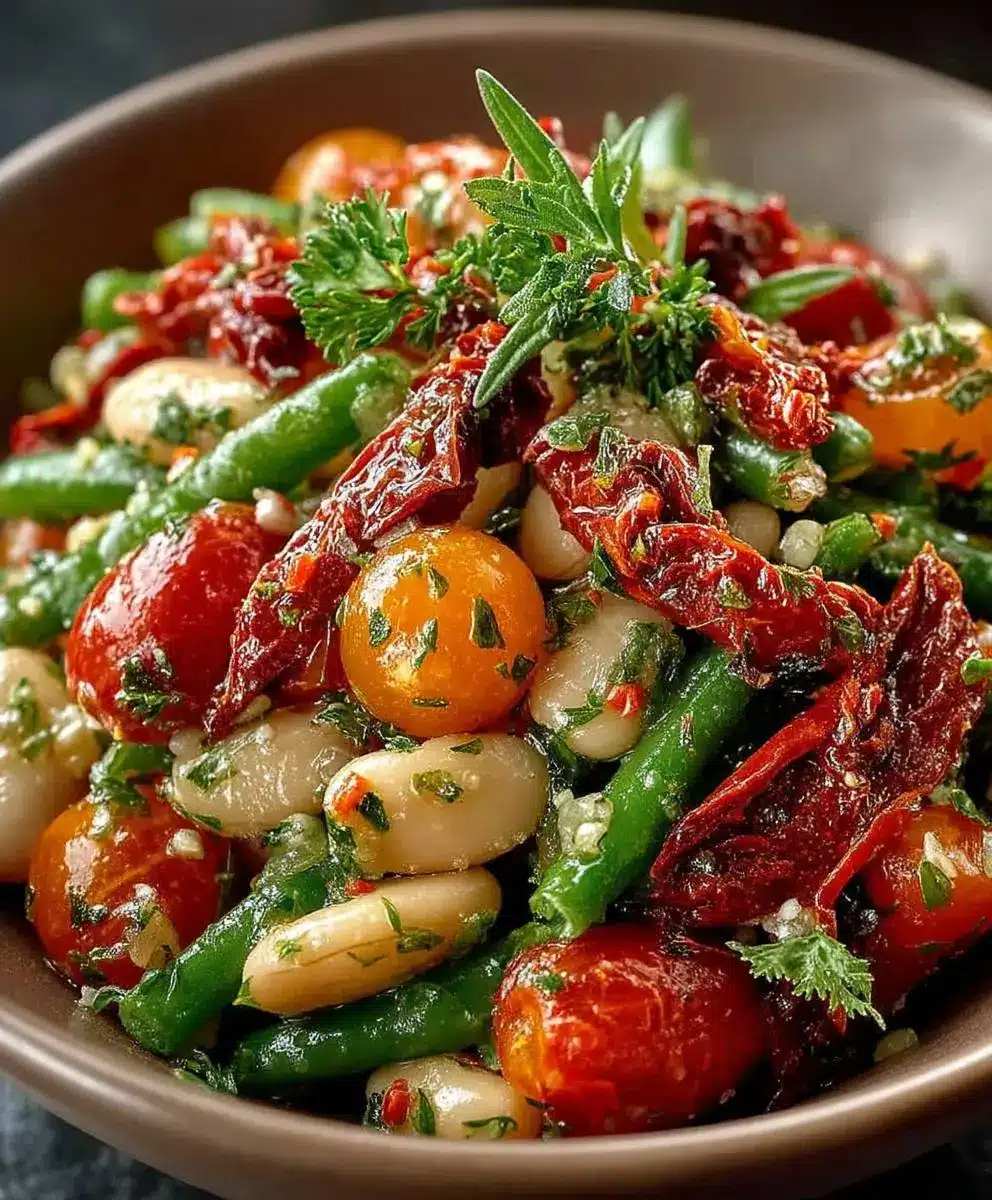 marinierter bohnensalat getrocknete tomaten rezept