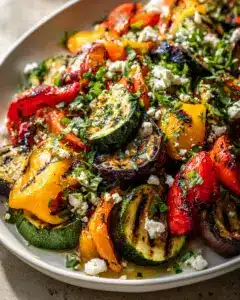 Mediterraner Grillgemüse Salat