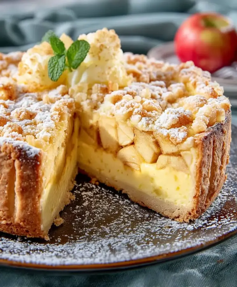 saftiger apfelkuchen mit pudding rezept