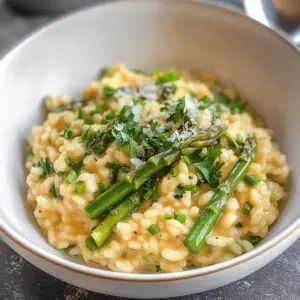 Frühlingshaftes Spargelrisotto