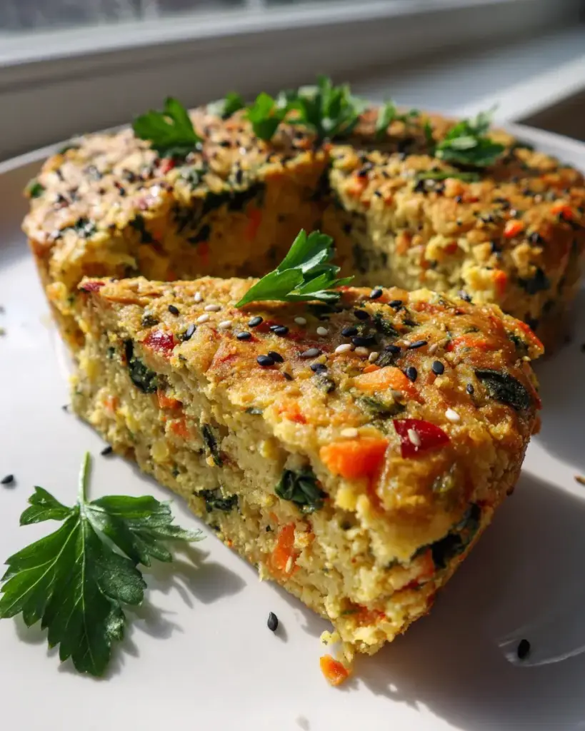 veganer gemüsekuchen kichererbsenmehl