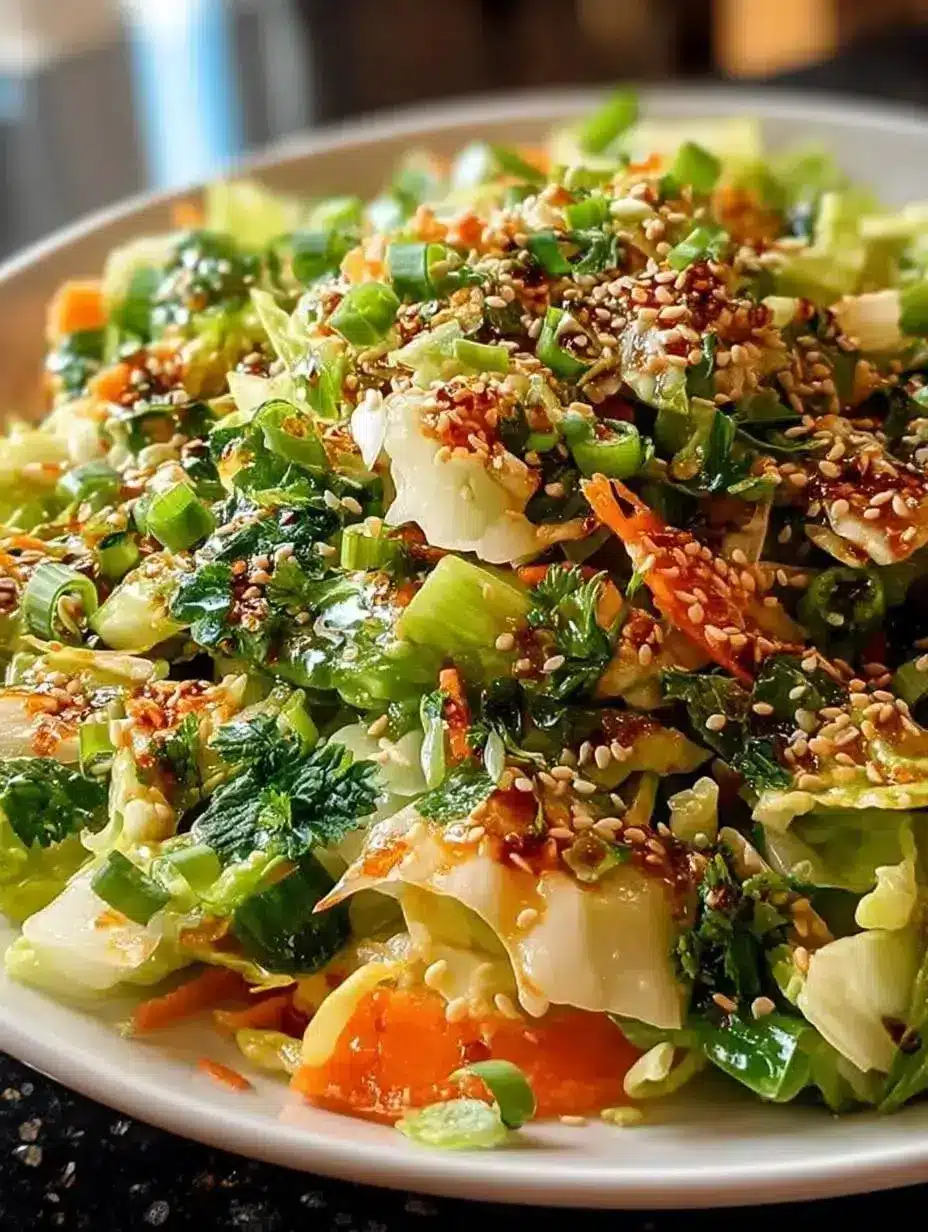 AsiatischerChinakohlSalatSesamDressing