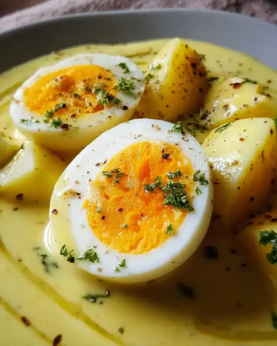 Eier in Senfsoße Rezept 3 Eier Senfsoße einfache schnelle Zubereitung