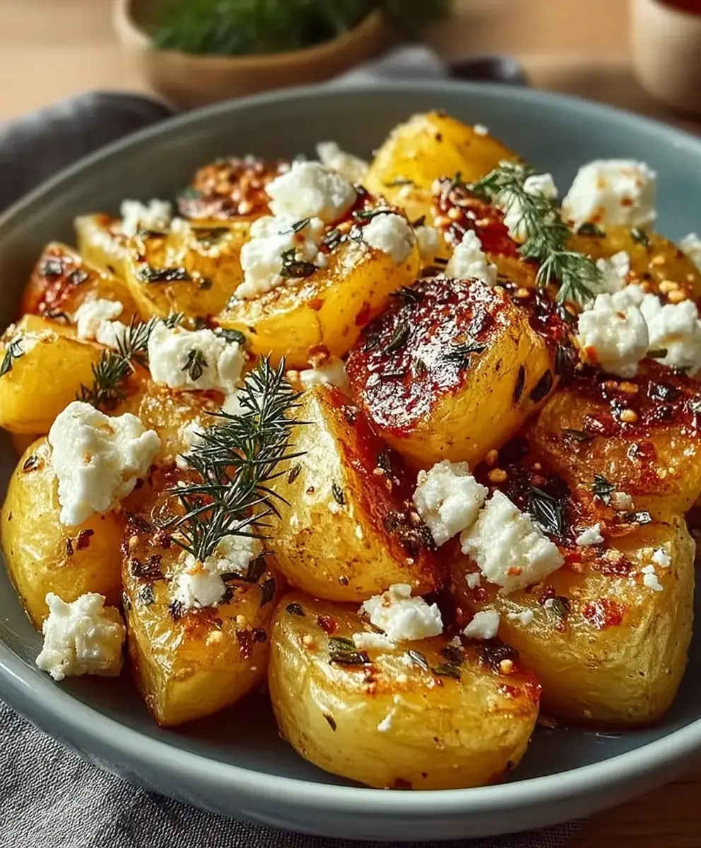 Geröstete Kartoffeln mit Feta 3 Geröstete Kartoffeln mit Feta