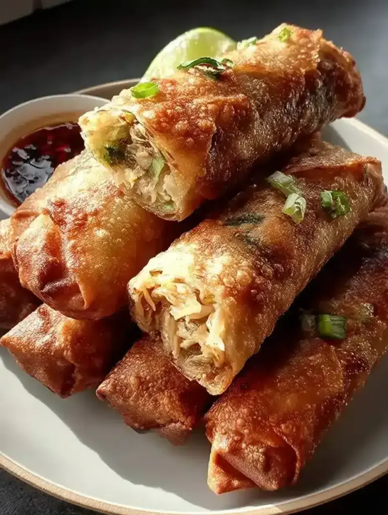 Knusprige Hähnchen-Frühlingsrollen in 15 Minuten aus der Heißluftfritteuse