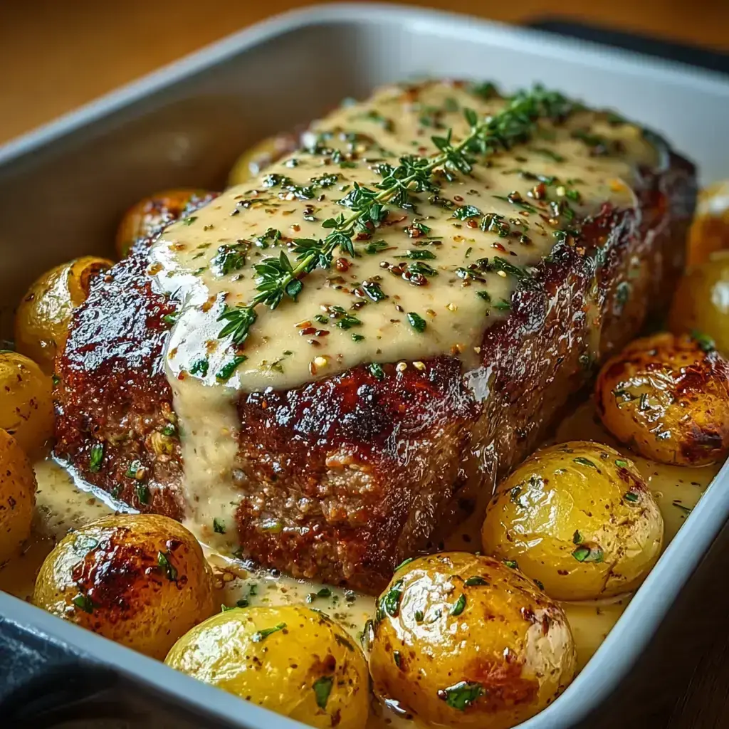 Rezept Hackbraten Kartoffeln Sahne