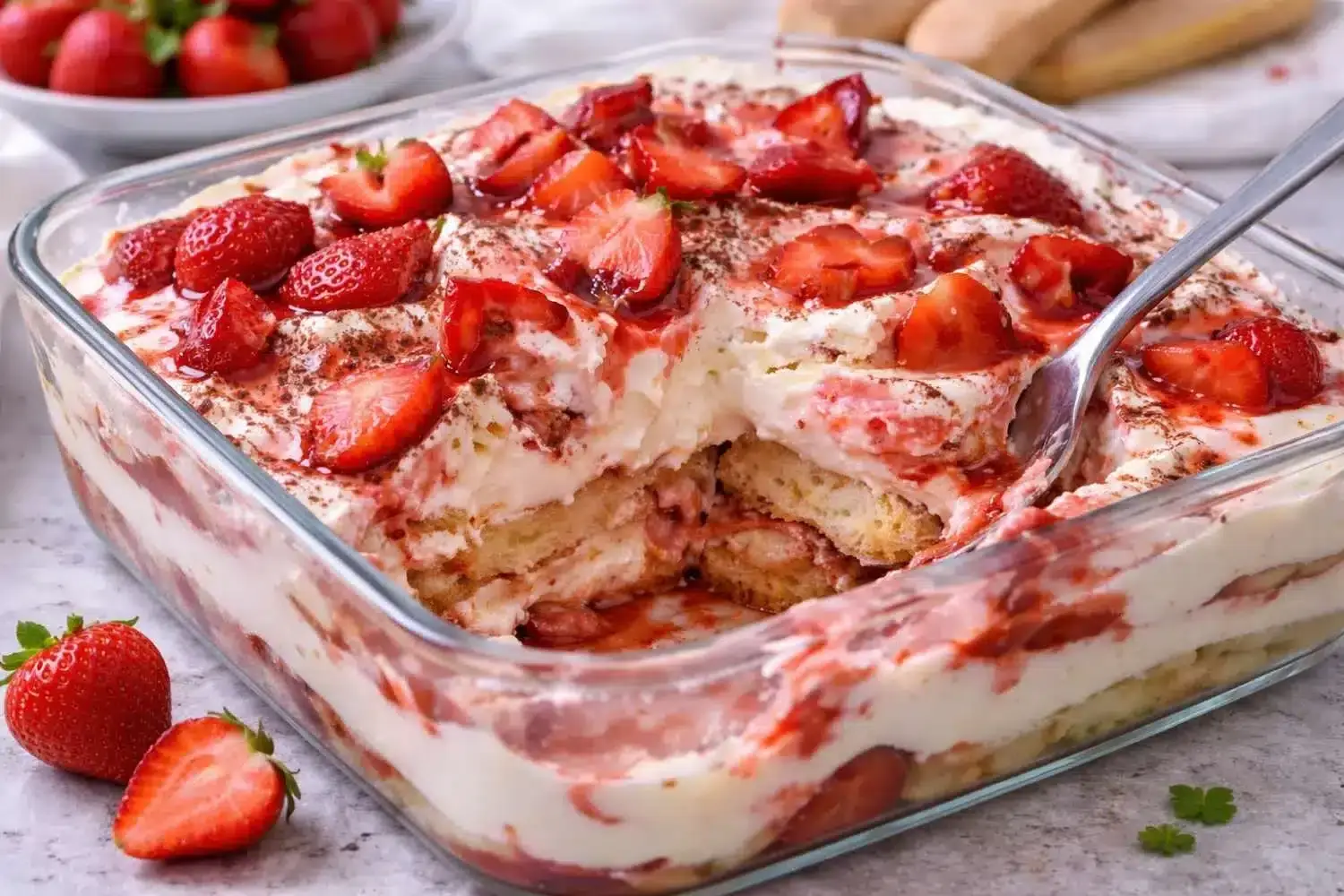 einfacheserdbeertiramisuohnebacken